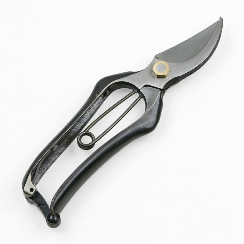 半次郎 剪定鋏 B型200mm 金止 左利き用 手造り鍛造品 裏