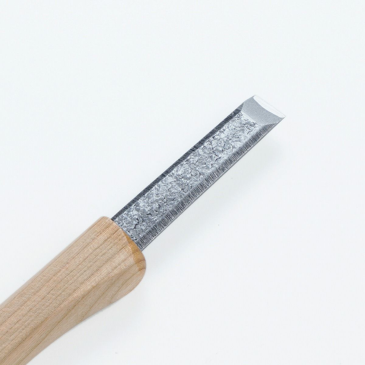 細工用小刀 青紙2号 ひら型 槌目 片刃 右利き用 合皮カバー付