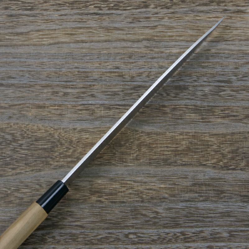 柳刃包丁 片刃 240mm 青紙2号 鋼付 桜柄