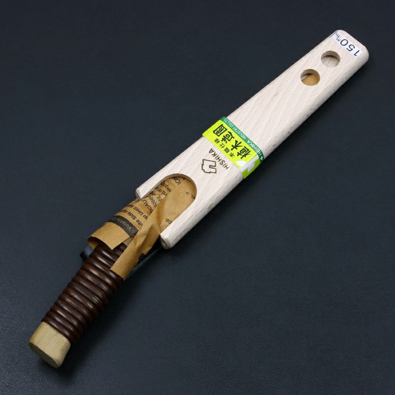 ヒシカ印 替刃式 ミニ剪定鋸150mm 籐巻柄 鞘付き 鞘