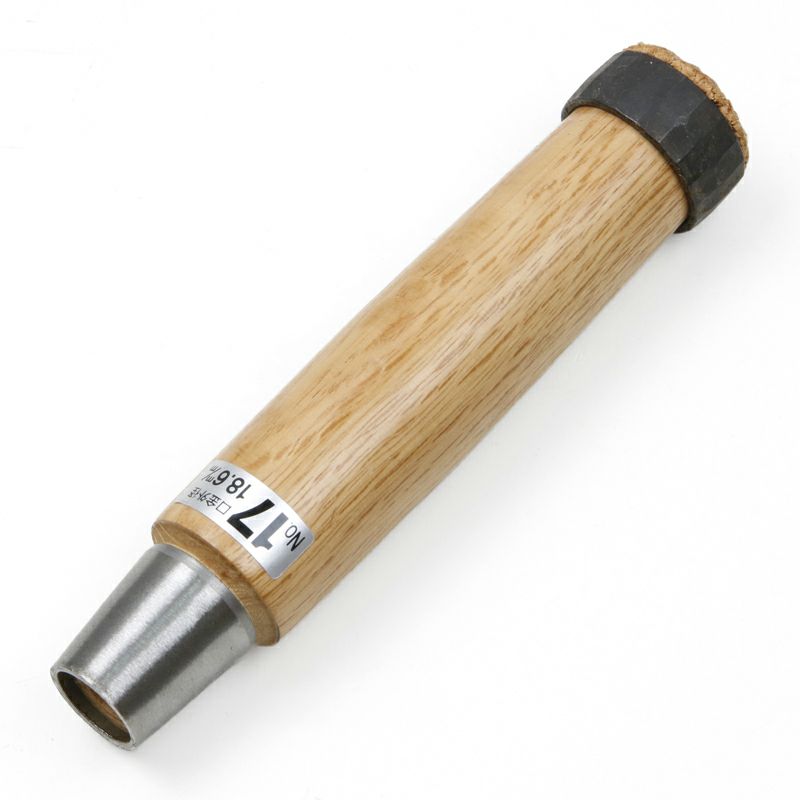 スーパーハンドル  No.17 叩き鑿 交換用 木柄 口金外径18.6mm