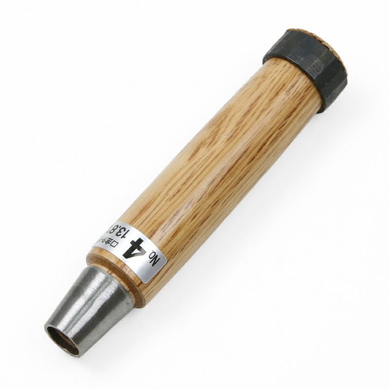 スーパーハンドル  No.4 追入鑿 交換用 木柄 口金外径 13.8mm