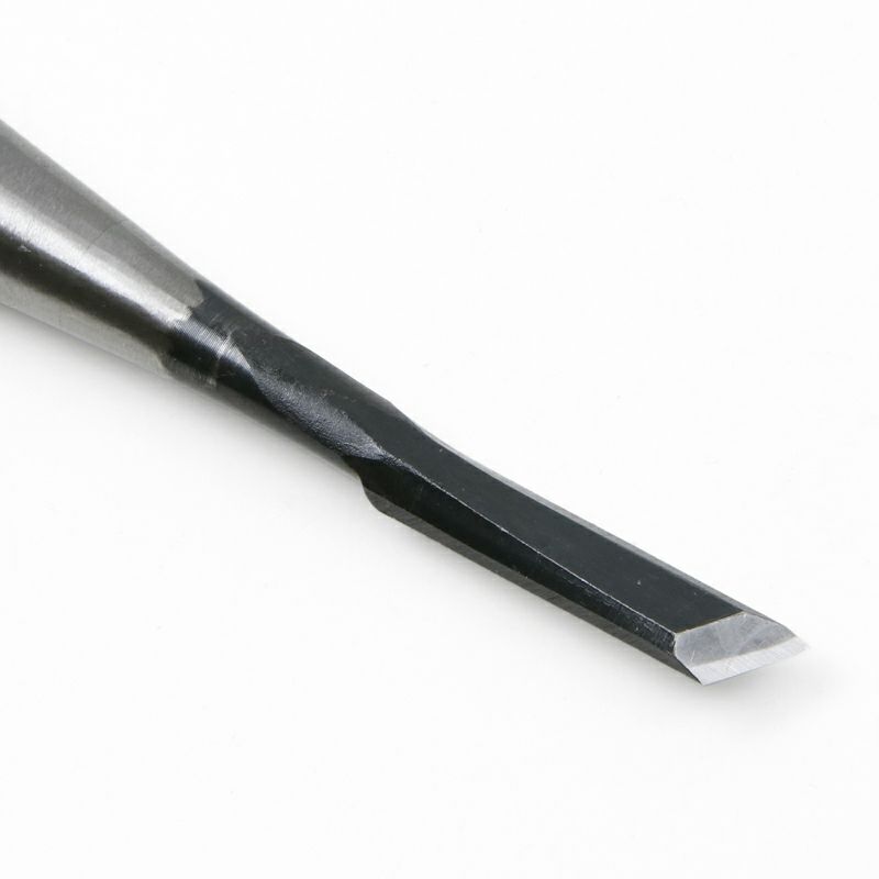 細工鑿 キワ型 9mm 白紙2号 赤樫柄 一般向け 切先