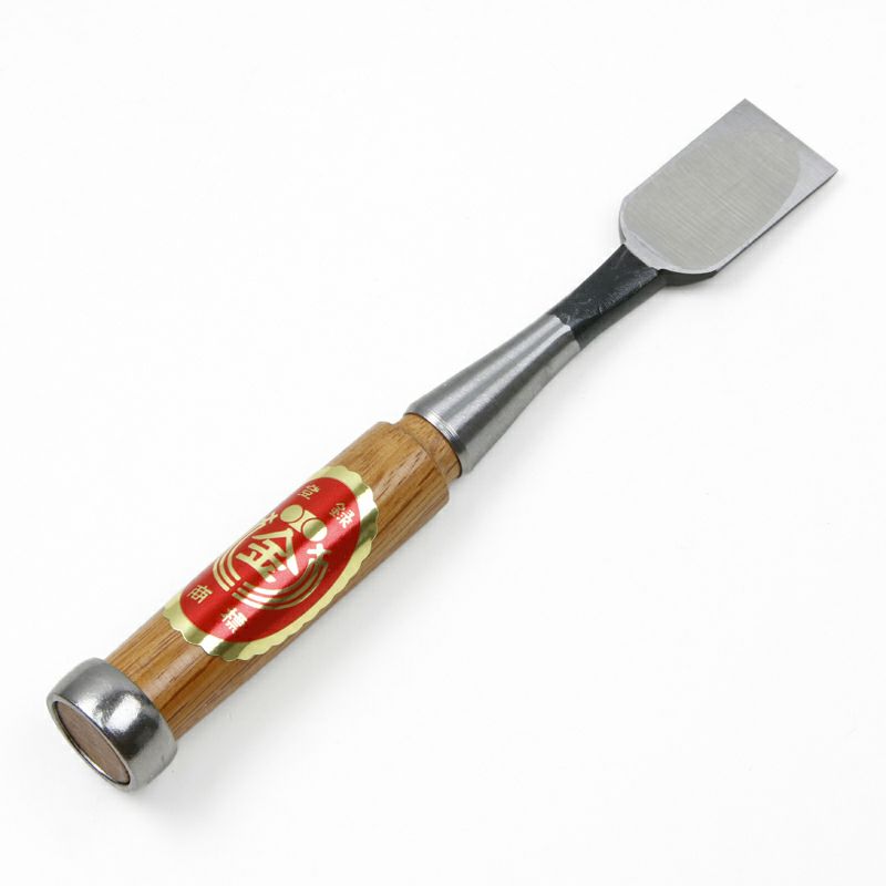 細工鑿 平型 24mm 白紙2号 赤樫柄 一般向け 全体