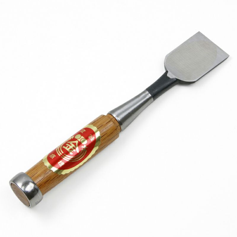 細工鑿 平型 30mm 白紙2号 赤樫柄 一般向け 全体