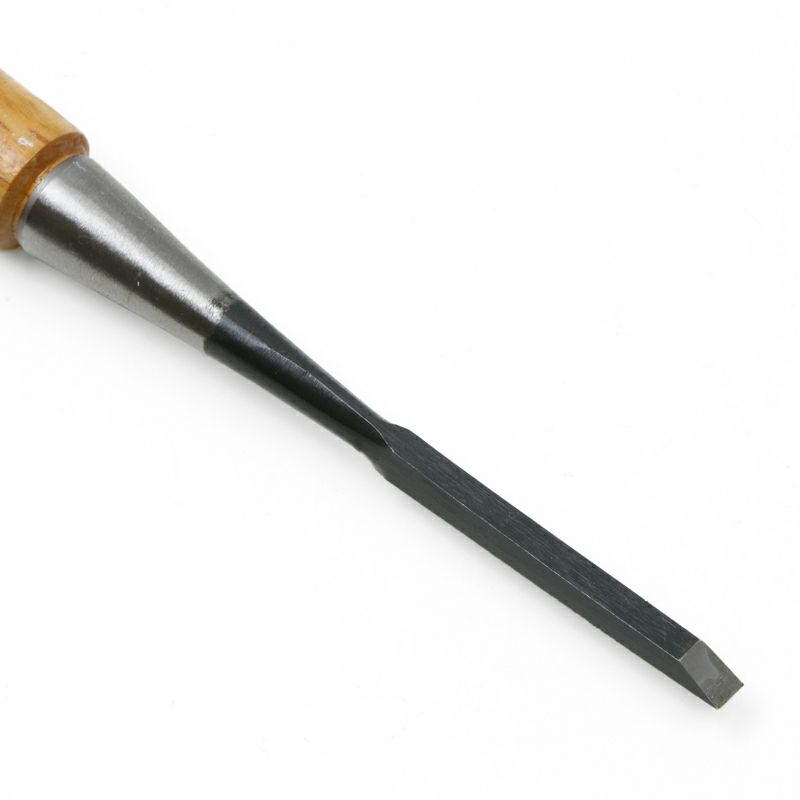 追入鑿 6mm 特殊刃物鋼 樫柄 一般向け上級品 切先