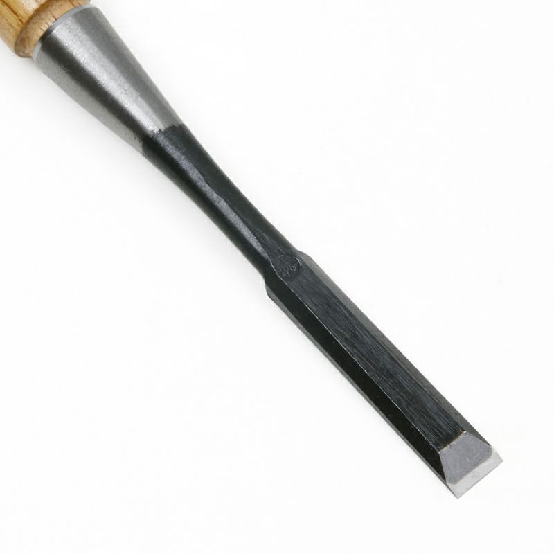 追入鑿 12mm 特殊刃物鋼 樫柄 一般向け上級品 切先