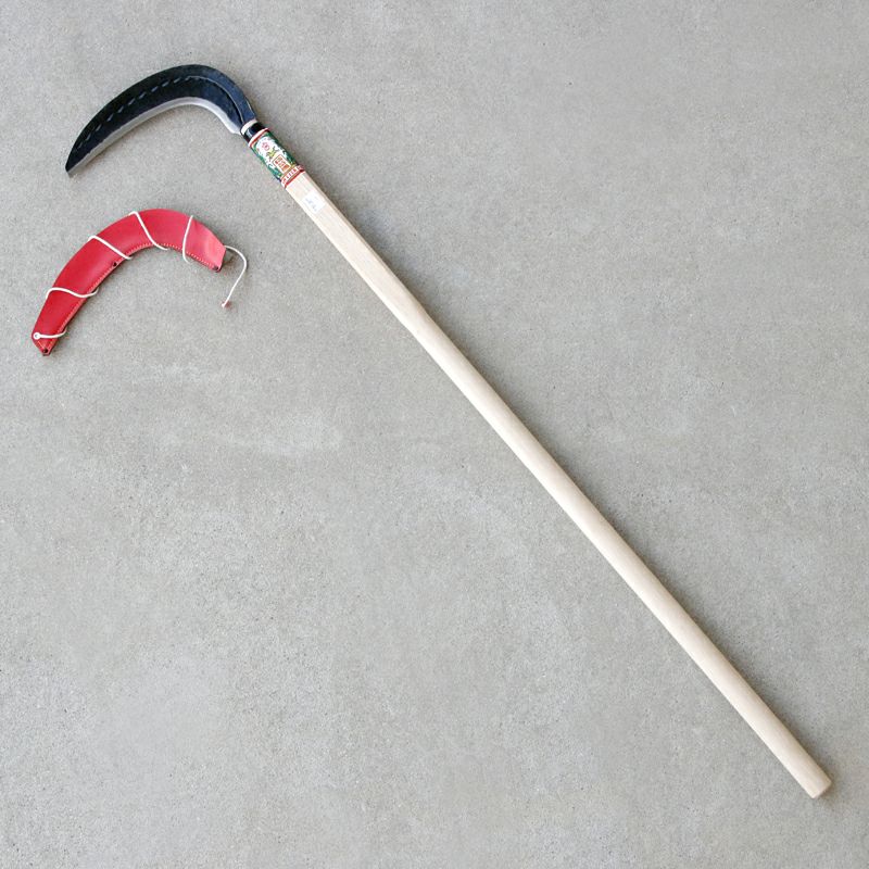 稲荷馬 造林鎌 片刃 380g 大曲 全体