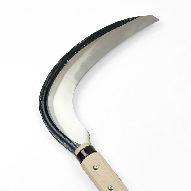 稲荷馬 造林鎌 片刃 380g 大曲 刃裏