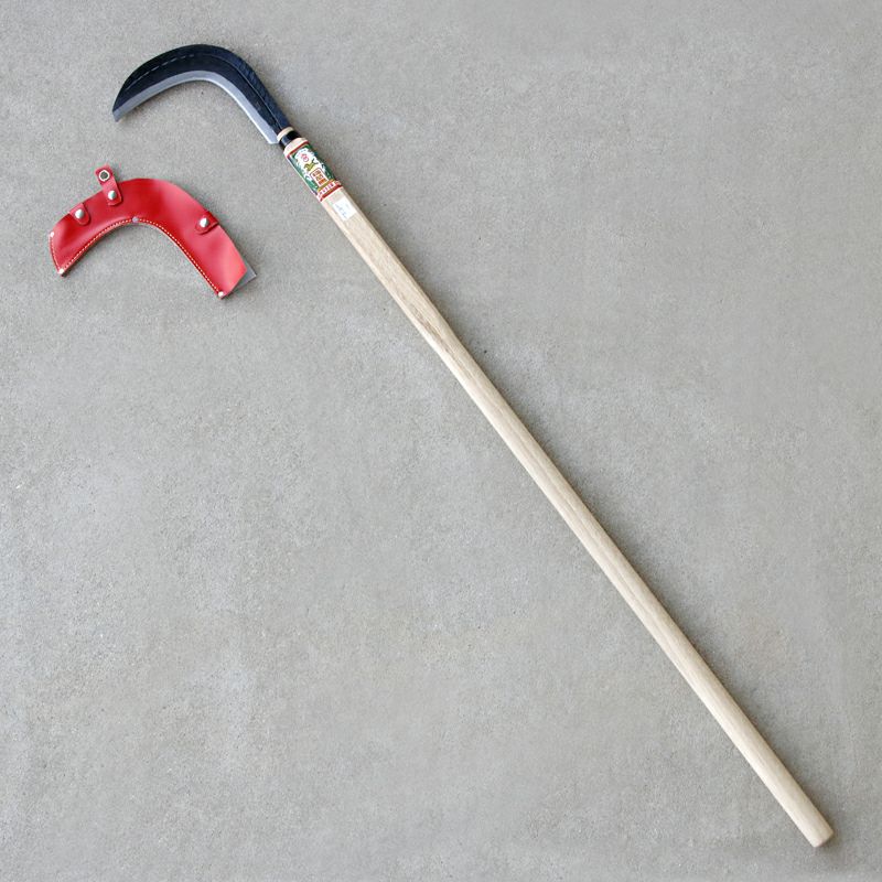 稲荷馬 造林鎌 片刃 375g 中曲 全体