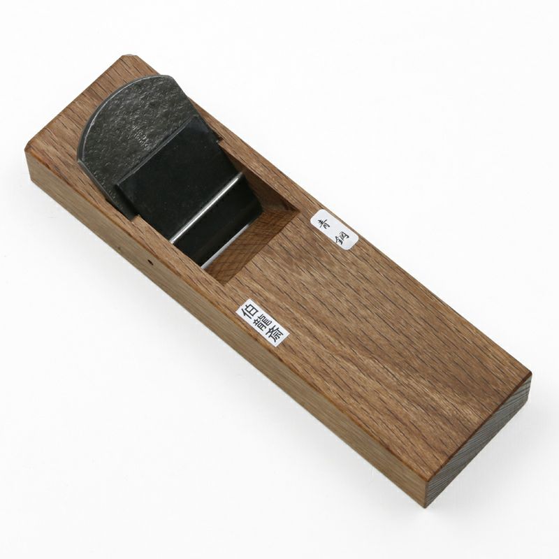 伯龍斎 雛平鉋 48mm 青紙1号 極軟鉄 本赤樫7寸台 二枚鉋 限定品 全体