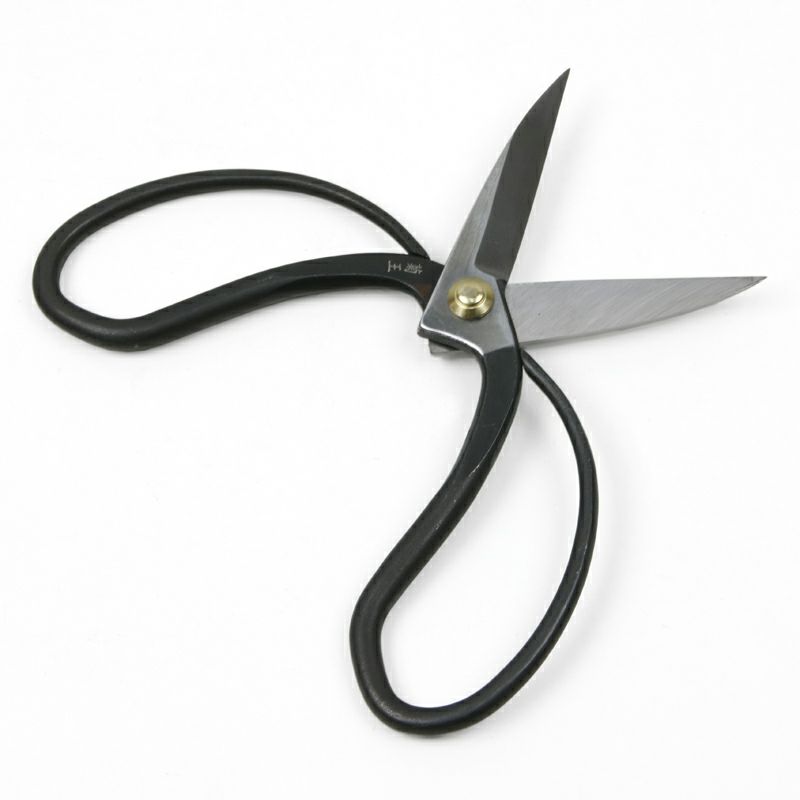 菊王 植木鋏 大久保型 200mm 刃長 カシメ止め 一般向け 開き