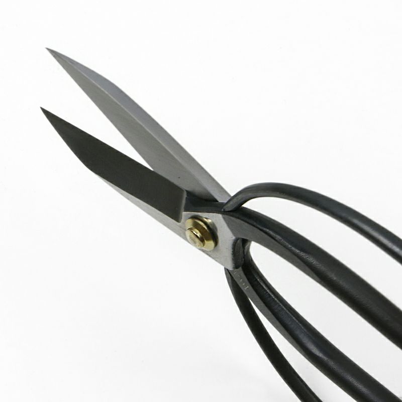 菊王 植木鋏 大久保型 200mm 刃長 カシメ止め 一般向け 斜め