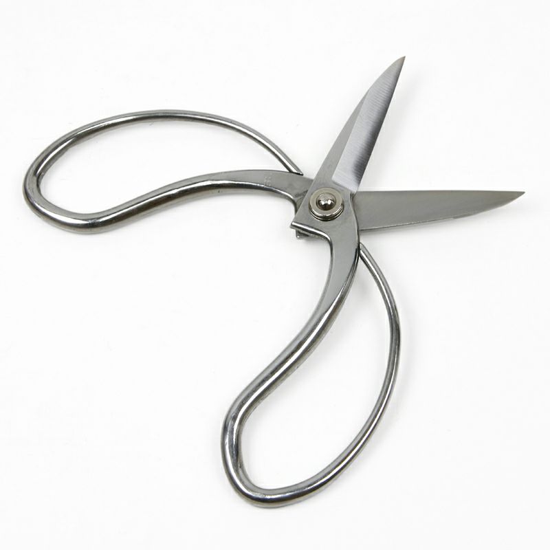 植木鋏 大久保型 195mm 刃長 ステンレス製 カシメ止め 一般向け 開き