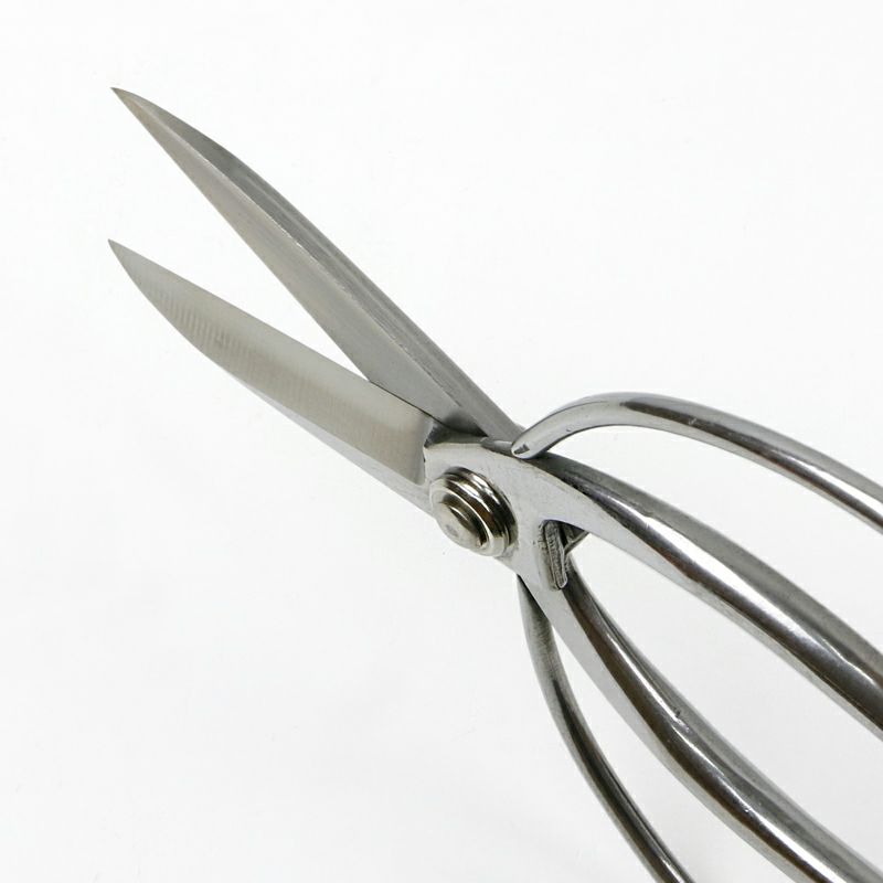 植木鋏 大久保型 195mm 刃長 ステンレス製 カシメ止め 一般向け 斜め