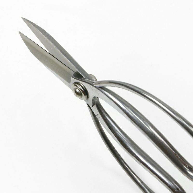 植木鋏 大久保型 180mm ステンレス製 カシメ止め 一般向け 斜め