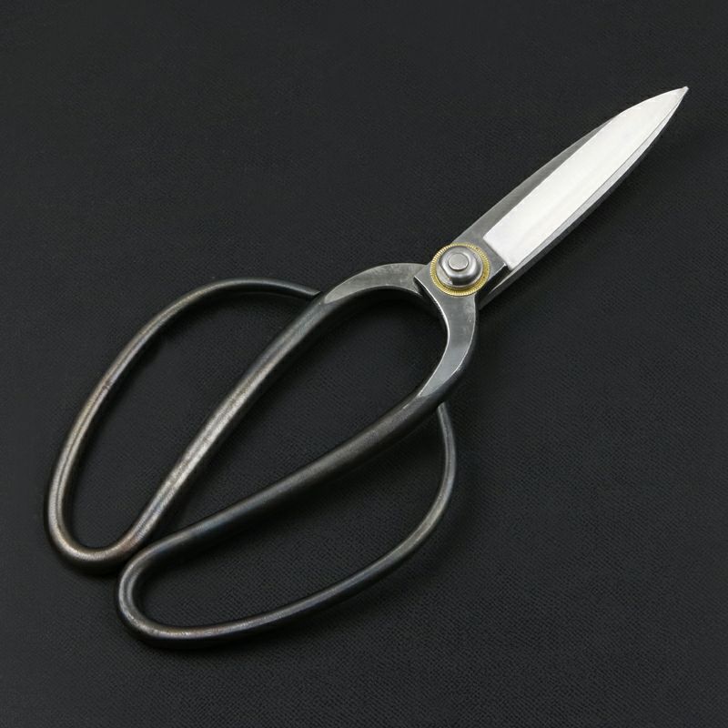 福吉 植木鋏 津島型 235mm 青紙鋼 3寸5分刃 ネジ止め 手打ち鍛造品 裏