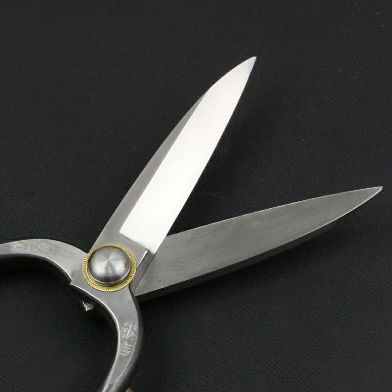 福吉 植木鋏 津島型 235mm 青紙鋼 3寸5分刃 ネジ止め 手打ち鍛造品 刃開き