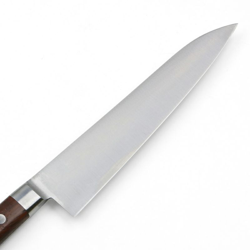 古杉 牛刀 180mm 両刃 日本鋼 共口金合板柄 刃先