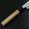 柳刃包丁 330mm 片刃 青紙鋼 墨流し 水牛柄 規格外品 柄