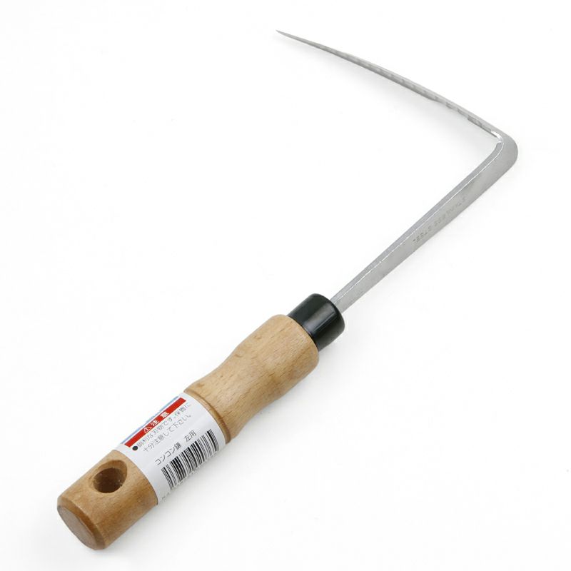 コンコン鎌 ステンレス製 除草用 左利き用 裏