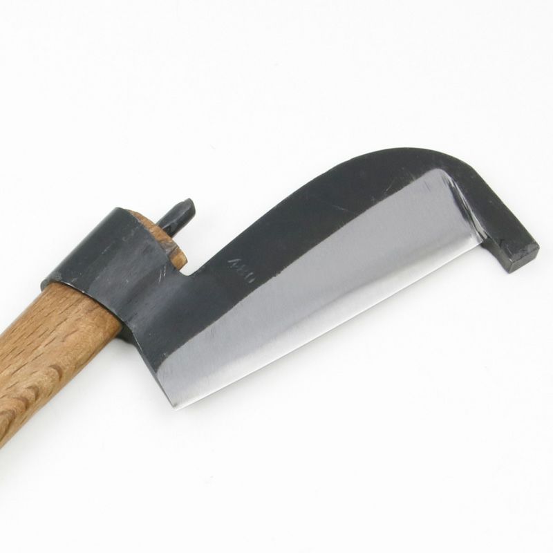 小野利 丸ヒツ鉈 480g 白紙鋼 ケース付き 刃