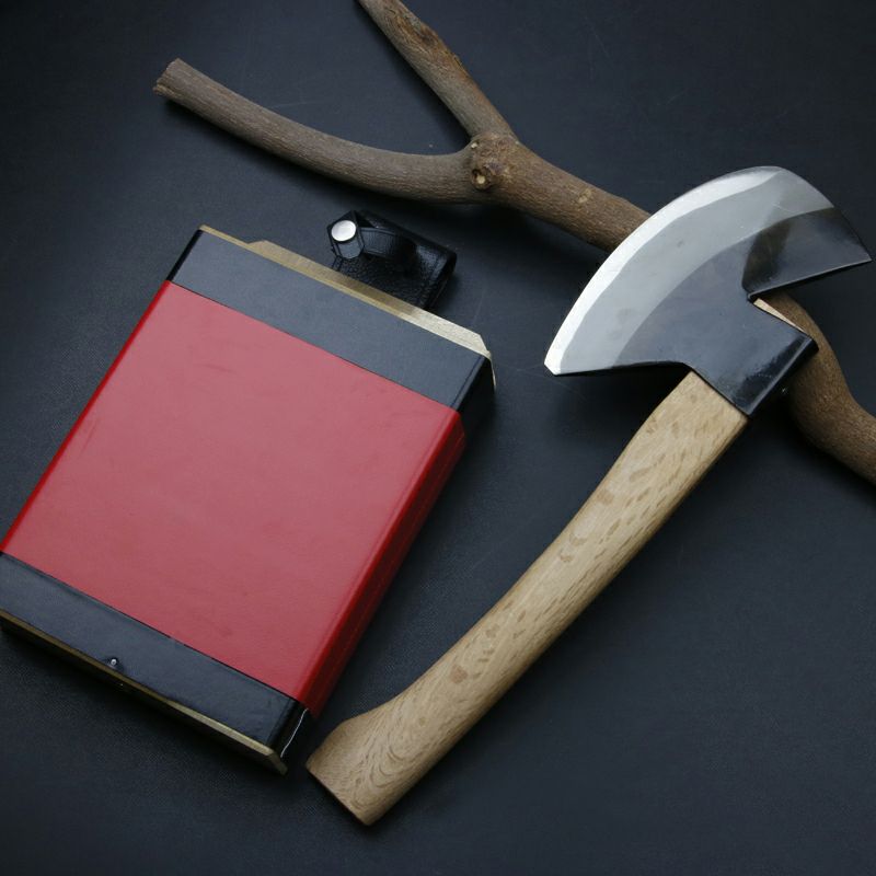 東周作 極上 枝打斧 先刃型500g 青紙鋼 鞘付き 裏