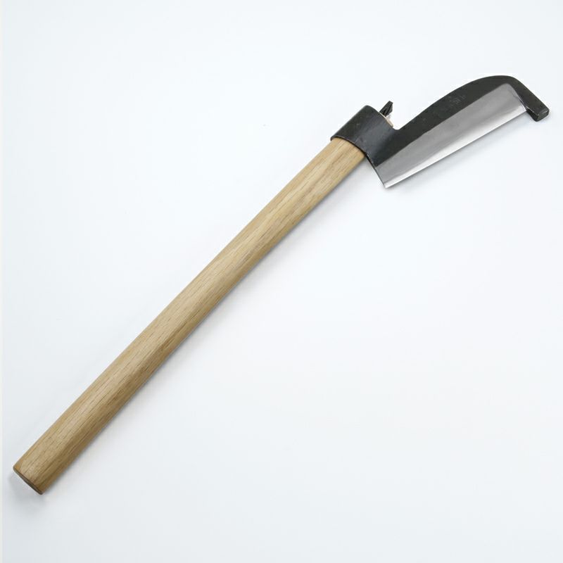 東周作 丸ヒツ鉈 500g 白紙鋼 ケース付き 裏