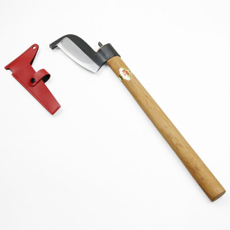 小野利 丸ヒツ鉈 400g 白紙鋼 ケース付き 全体