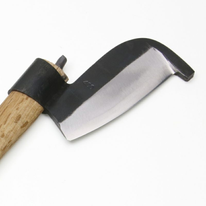 小野利 丸ヒツ鉈 400g 白紙鋼 ケース付き 刃