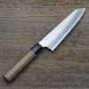 和三徳包丁 切付型 両刃 165mm V金10号 三層鋼 槌目仕上げ 八角クルミ柄 全体