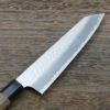 和三徳包丁 切付型 両刃 165mm V金10号 三層鋼 槌目仕上げ 八角クルミ柄 刃
