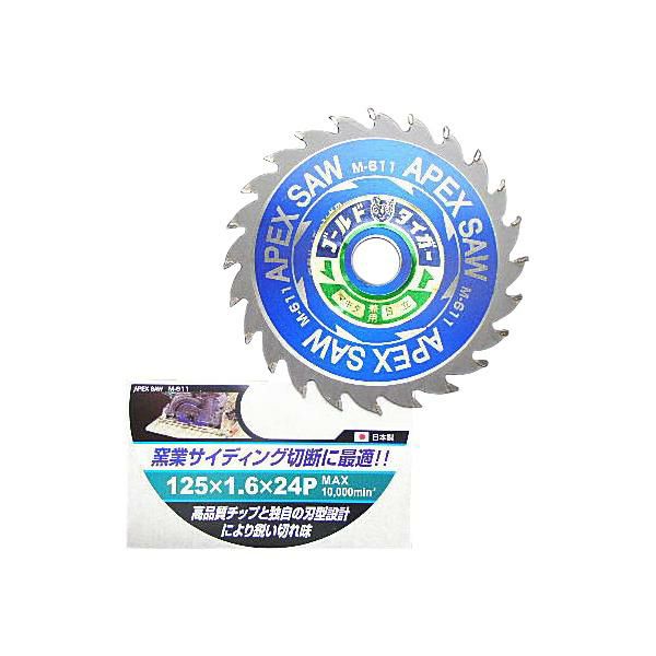 ゴールドタイガー 窯業 サイディング用チップソー 125mm×24P