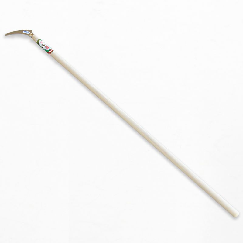 稲荷鹿 ヒエ取・草取鎌 ステンレス 木柄 1050mm 全体