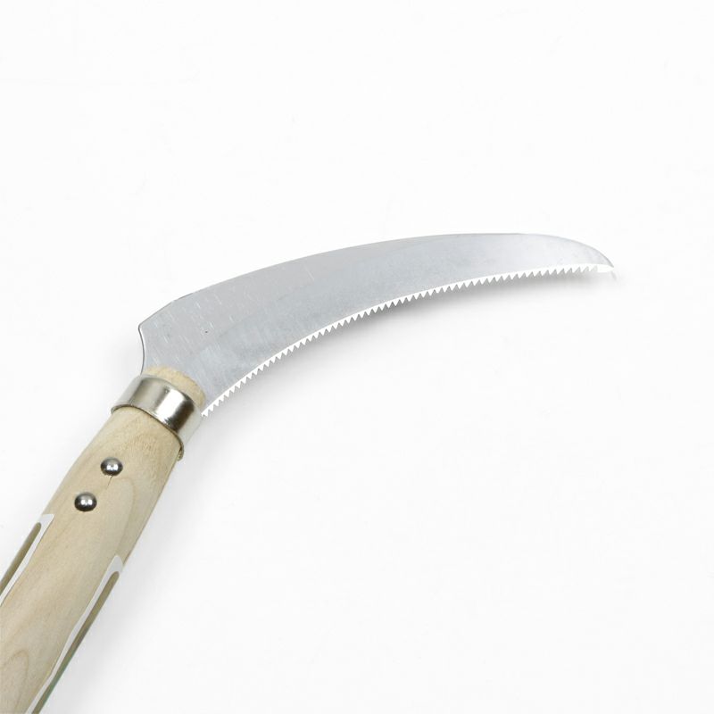稲荷鹿 ヒエ取・草取鎌 ステンレス 木柄 1050mm 刃裏