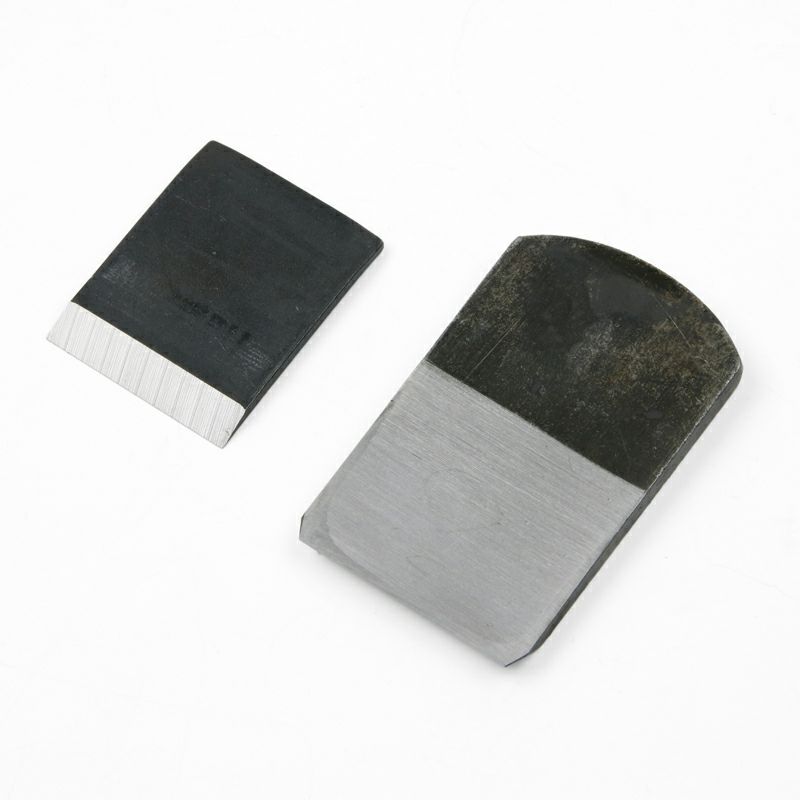 飛鳥 小鉋 42mm 青紙2号 極軟鉄 本赤樫 7寸台 ヒナ型 二枚鉋 鉋身