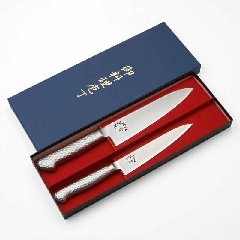 【キャンバス】包丁セット 牛刀 180mm ＆ ペティナイフ 150mm デザイン包丁