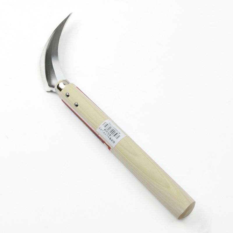 稲荷馬 草取鋸鎌 モリブデンステンレス鋼 ビニールサック付き 裏