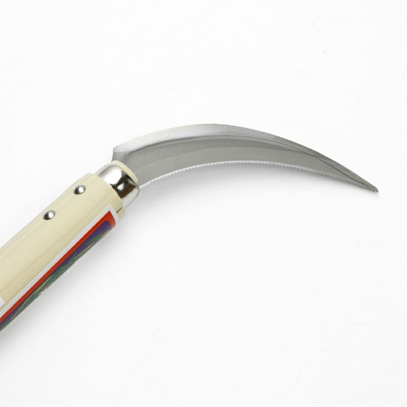 稲荷馬 草取鋸鎌 モリブデンステンレス鋼 ビニールサック付き 刃裏