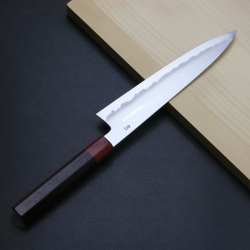 匠元兼 和牛刀 両刃 240mm 白紙1号 紫檀柄 裏