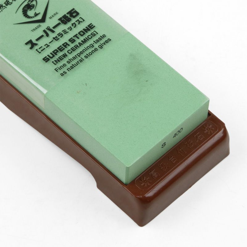 ナニワ スーパー砥石 荒砥石 #400 砥石台付き 厚み20mm IN-2204 拡大