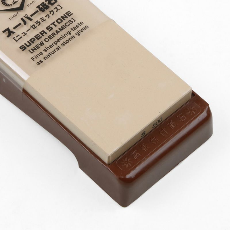 ナニワ スーパー砥石 中砥石 #800 砥石台付き 厚み10mm IN-2008 拡大