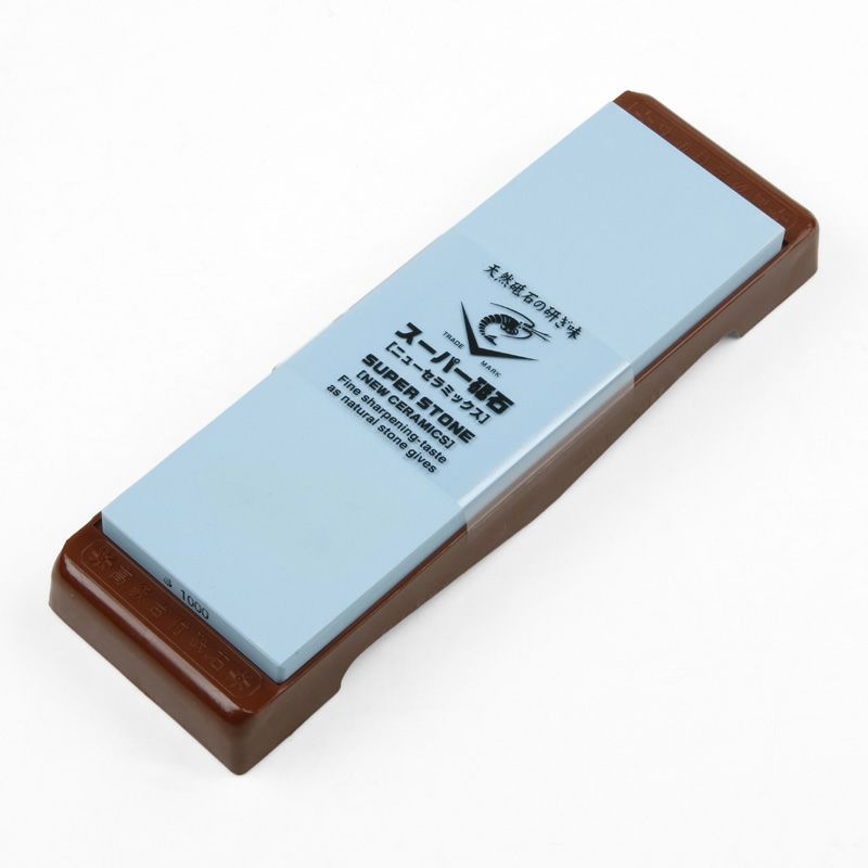 ナニワ スーパー砥石 中砥石 #1000 砥石台付き 厚み10mm IN-2010 全体