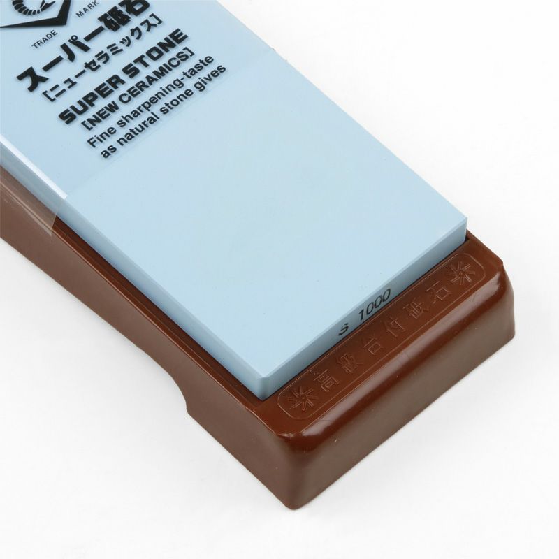 ナニワ スーパー砥石 中砥石 #1000 砥石台付き 厚み10mm IN-2010 拡大
