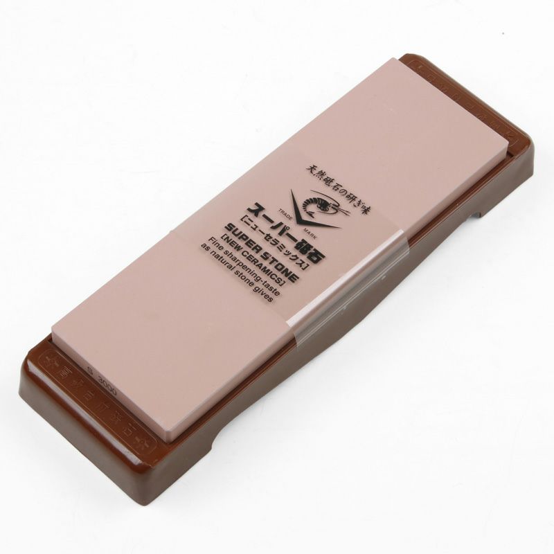 ナニワ スーパー砥石 仕上砥石 #3000 砥石台付き 厚み10mm IN-2030 全体