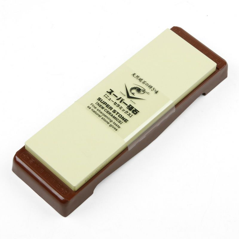 ナニワ スーパー砥石 超仕上砥石 #8000 砥石台付き 厚み10mm IN-2080 全体