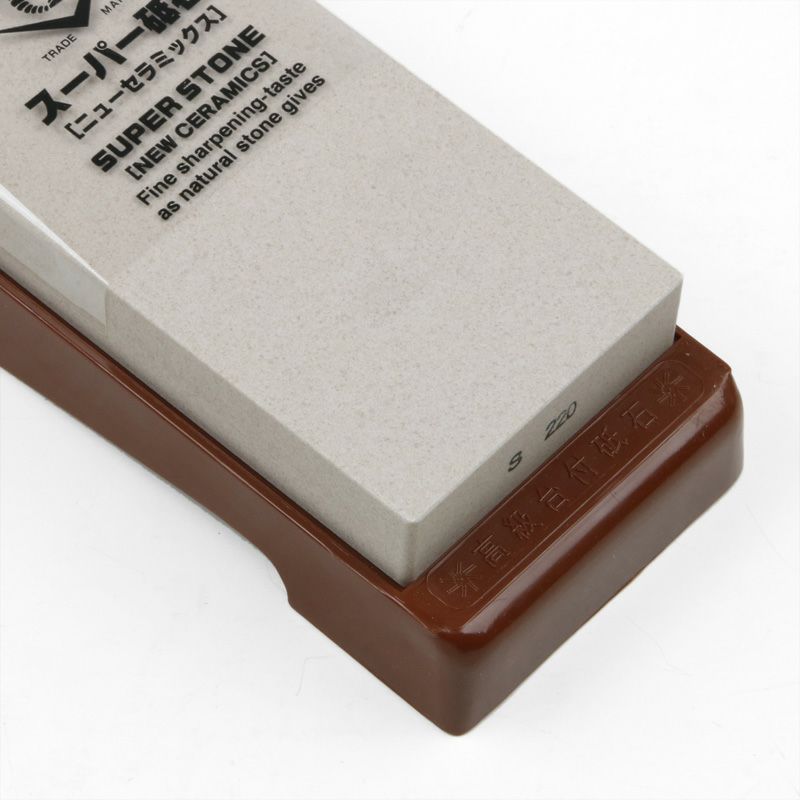 ナニワ スーパー砥石 荒砥石 #220 砥石台付き 厚み20mm IN-2202 拡大