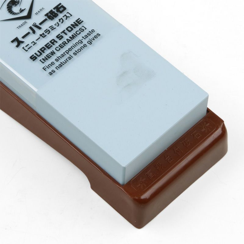 ナニワ スーパー砥石 中砥石 #1000 砥石台付き 厚み20mm IN-2210 拡大