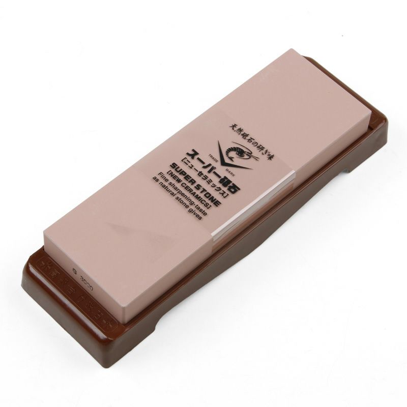 ナニワ スーパー砥石 仕上砥石 #3000 砥石台付き 厚み20mm IN-2230 全体