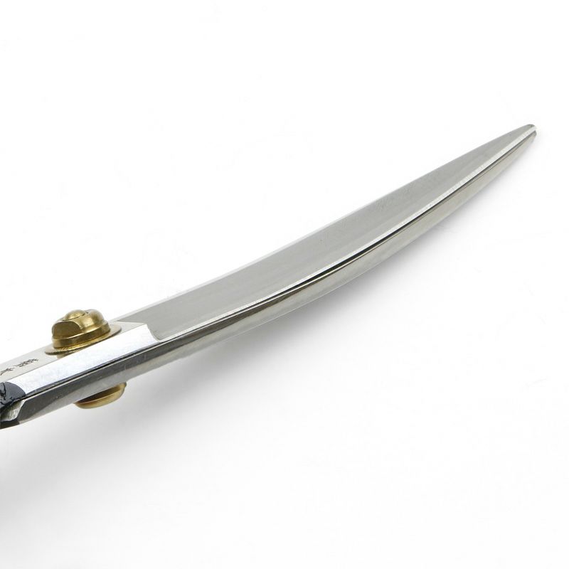 菊次郎 洋裁鋏 240mm 反り刃 白紙鋼 刃